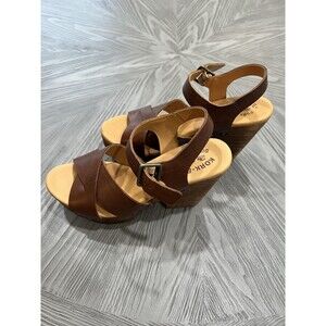 kork ease for sundance platform sandals 8/38 straps brown